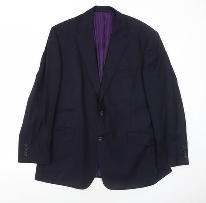 Mens UK Size 42 Marks and Spencer Regular Blue Suit Jacket