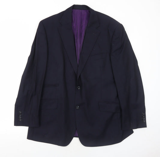 Mens UK Size 42 Marks and Spencer Regular Blue Suit Jacket