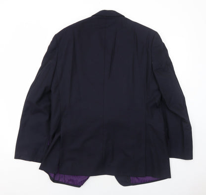 Mens UK Size 42 Marks and Spencer Regular Blue Suit Jacket