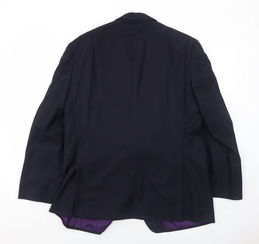 Mens UK Size 42 Marks and Spencer Regular Blue Suit Jacket