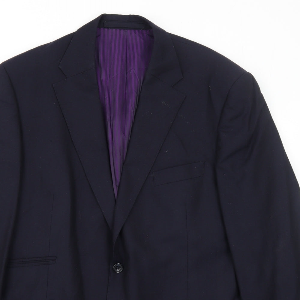 Mens UK Size 42 Marks and Spencer Regular Blue Suit Jacket