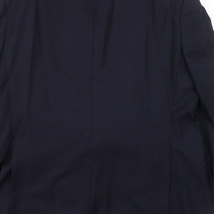Mens UK Size 42 Marks and Spencer Regular Blue Suit Jacket