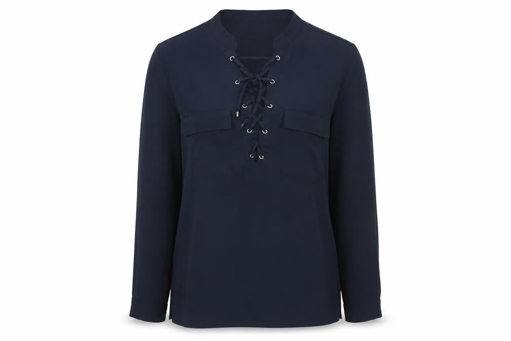 Womens UK Size 4 H&M Blue Basic Blouse