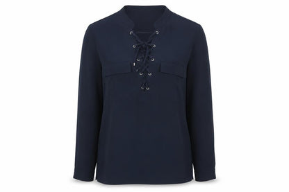 Womens UK Size 4 H&M Blue Basic Blouse