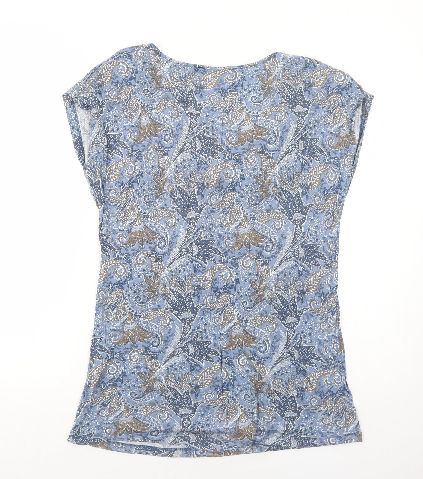 Womens UK Size XL RESERVED Blue Basic T-Shirt