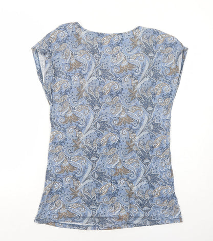 Womens UK Size XL RESERVED Blue Basic T-Shirt
