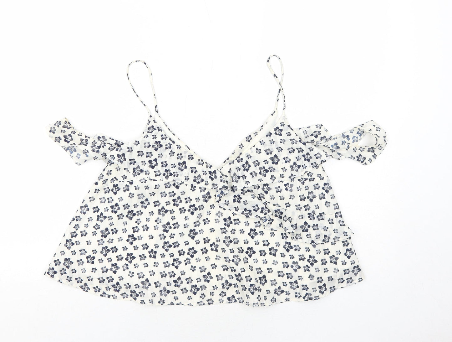 Womens UK Size 14 Topshop White Camisole Tank