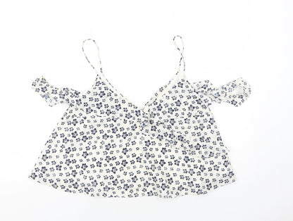 Womens UK Size 14 Topshop White Camisole Tank