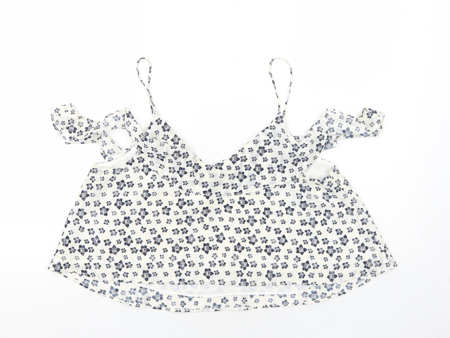 Womens UK Size 14 Topshop White Camisole Tank