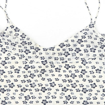 Womens UK Size 14 Topshop White Camisole Tank
