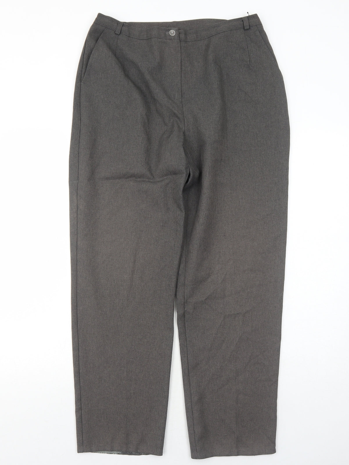 Womens UK Size 16 EWM Regular Fit  Grey Trousers