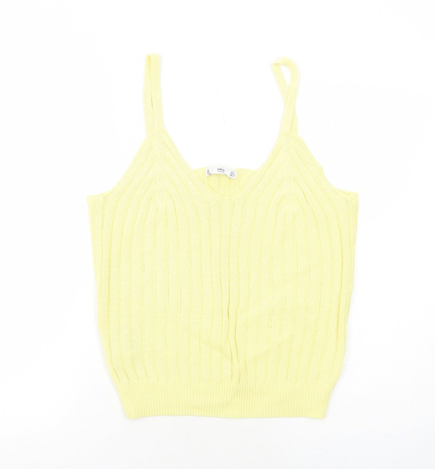 Womens UK Size L Mango Yellow Basic Tank