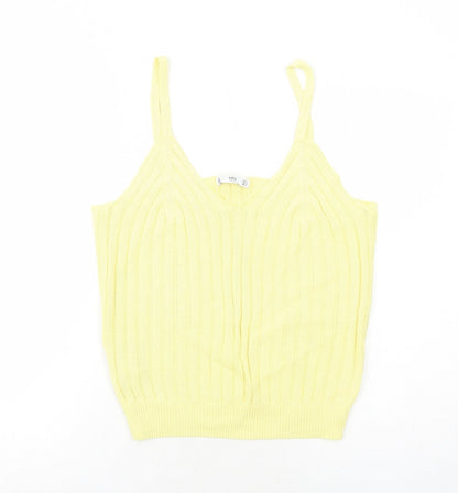 Womens UK Size L Mango Yellow Basic Tank