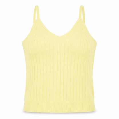 Womens UK Size L Mango Yellow Basic Tank