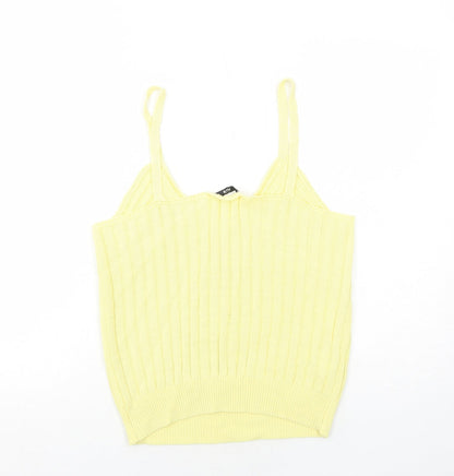 Womens UK Size L Mango Yellow Basic Tank