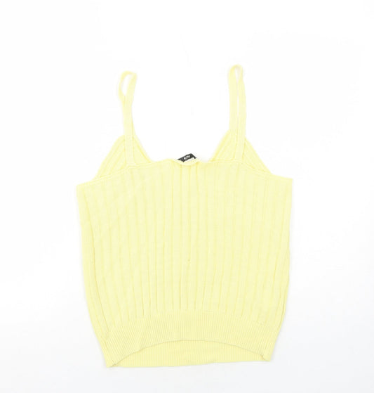 Womens UK Size L Mango Yellow Basic Tank