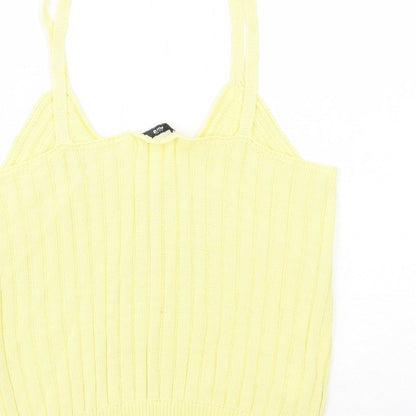 Womens UK Size L Mango Yellow Basic Tank