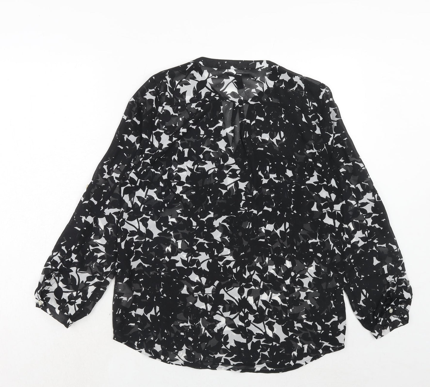 Womens UK Size S Gap Black Basic Blouse