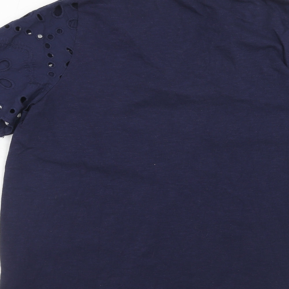 Womens UK Size 12 Julipa Blue Basic Blouse