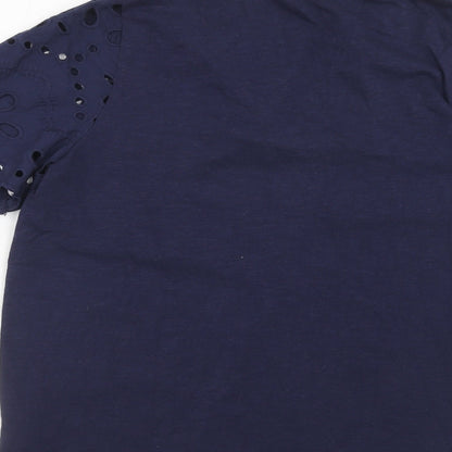 Womens UK Size 12 Julipa Blue Basic Blouse