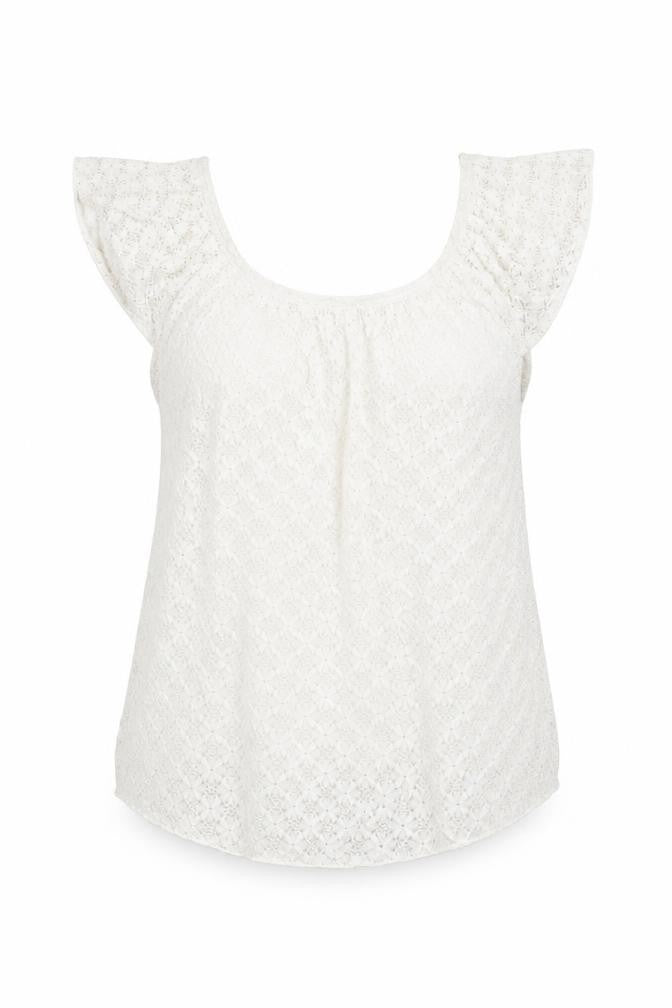 Womens UK Size 8 River Island White Basic Blouse