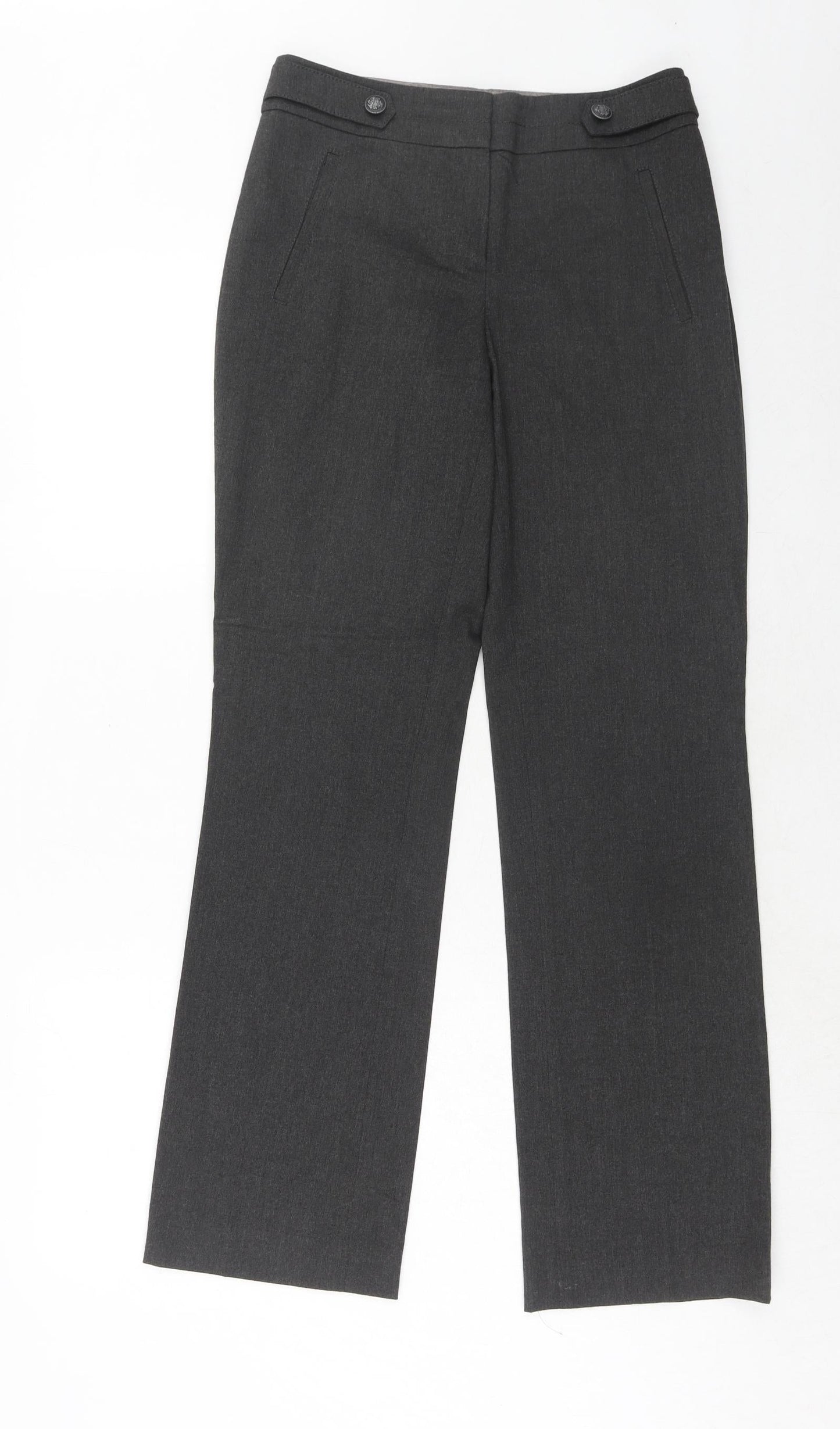 Womens UK Size 6 NEXT Regular Fit Dress Pants Grey Trousers