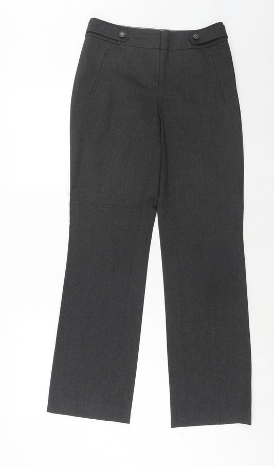 Womens UK Size 6 NEXT Regular Fit Dress Pants Grey Trousers