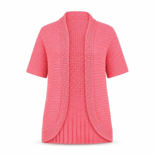 Womens UK Size S Pure & Natural Pink Cardigan Jumper