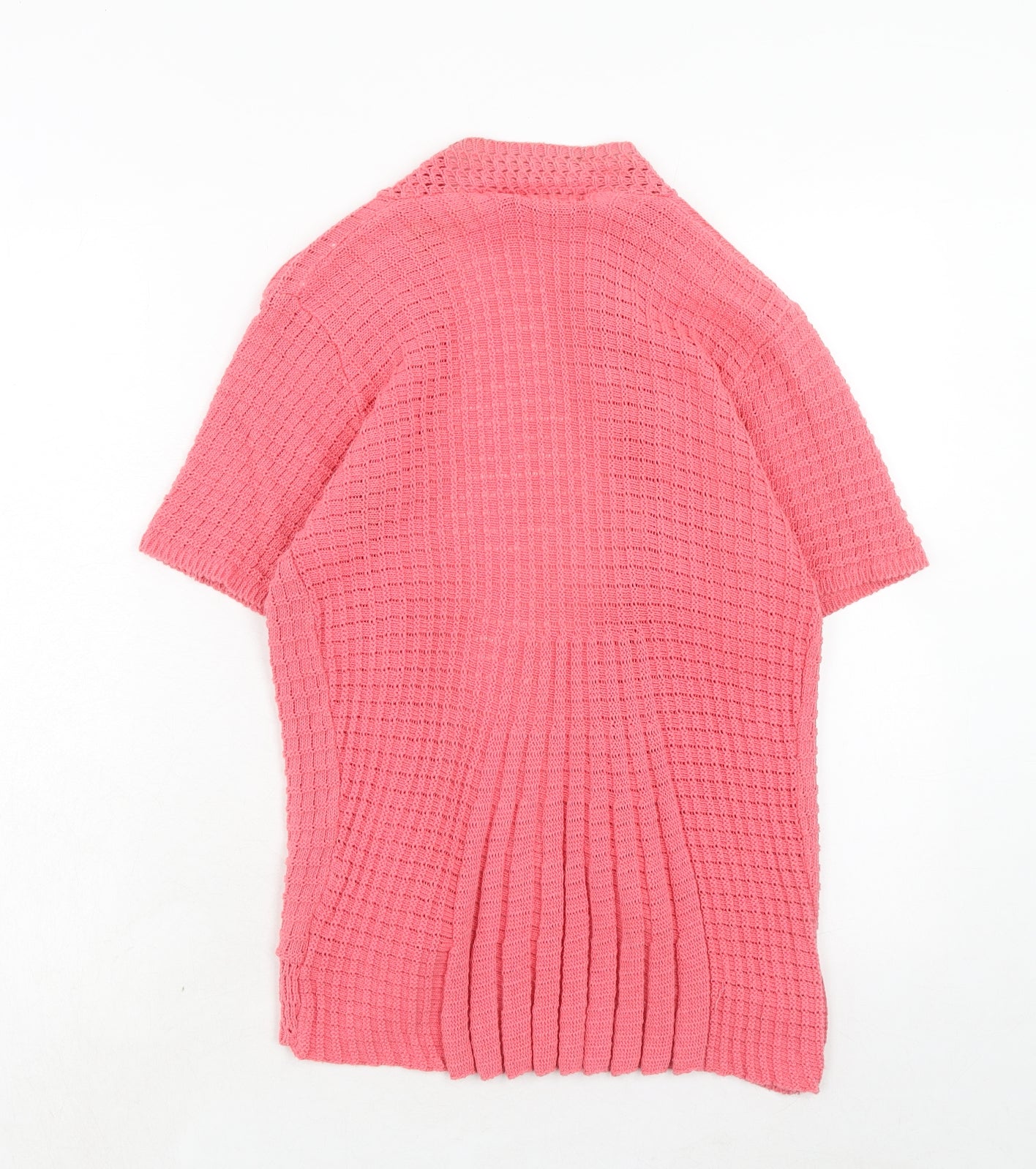 Womens UK Size S Pure & Natural Pink Cardigan Jumper