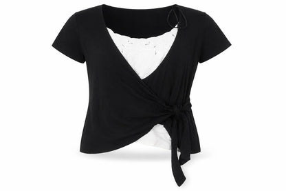 Womens UK Size 16 Alex & Co. Black Basic Blouse
