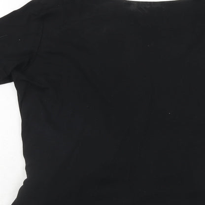 Womens UK Size 16 Alex & Co. Black Basic Blouse