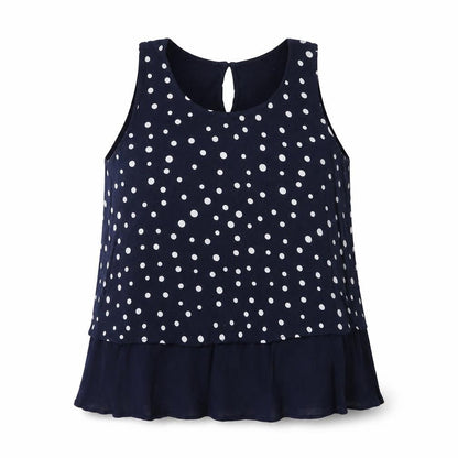 Womens UK Size S Mango Blue Basic Tank