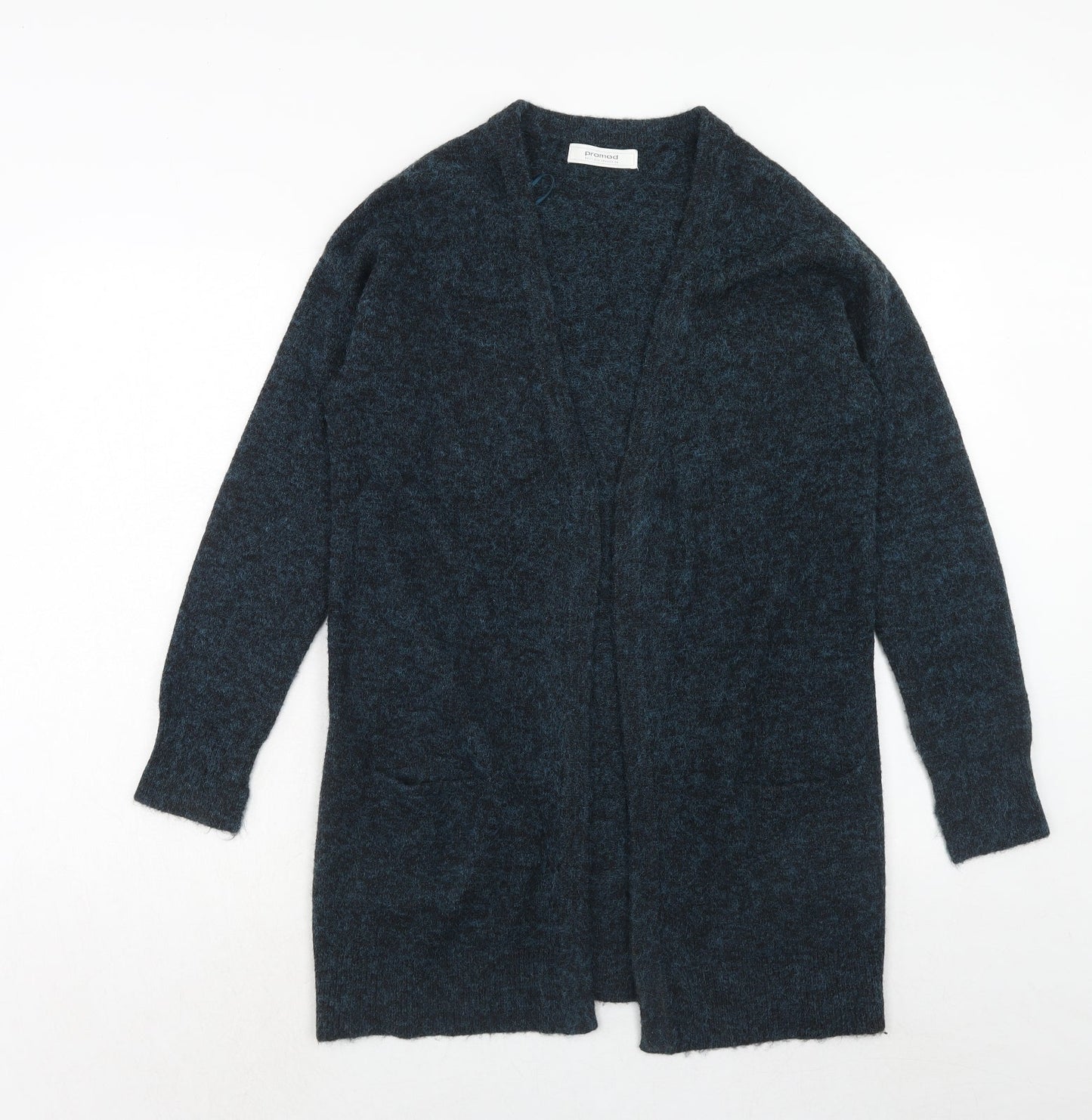 Promod Womens Blue V-Neck Acrylic Cardigan Jumper Size M