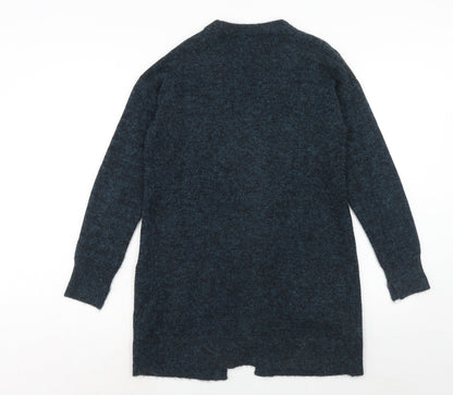 Promod Womens Blue V-Neck Acrylic Cardigan Jumper Size M
