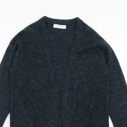 Promod Womens Blue V-Neck Acrylic Cardigan Jumper Size M