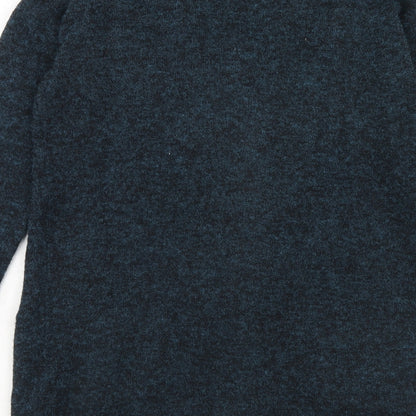 Promod Womens Blue V-Neck Acrylic Cardigan Jumper Size M