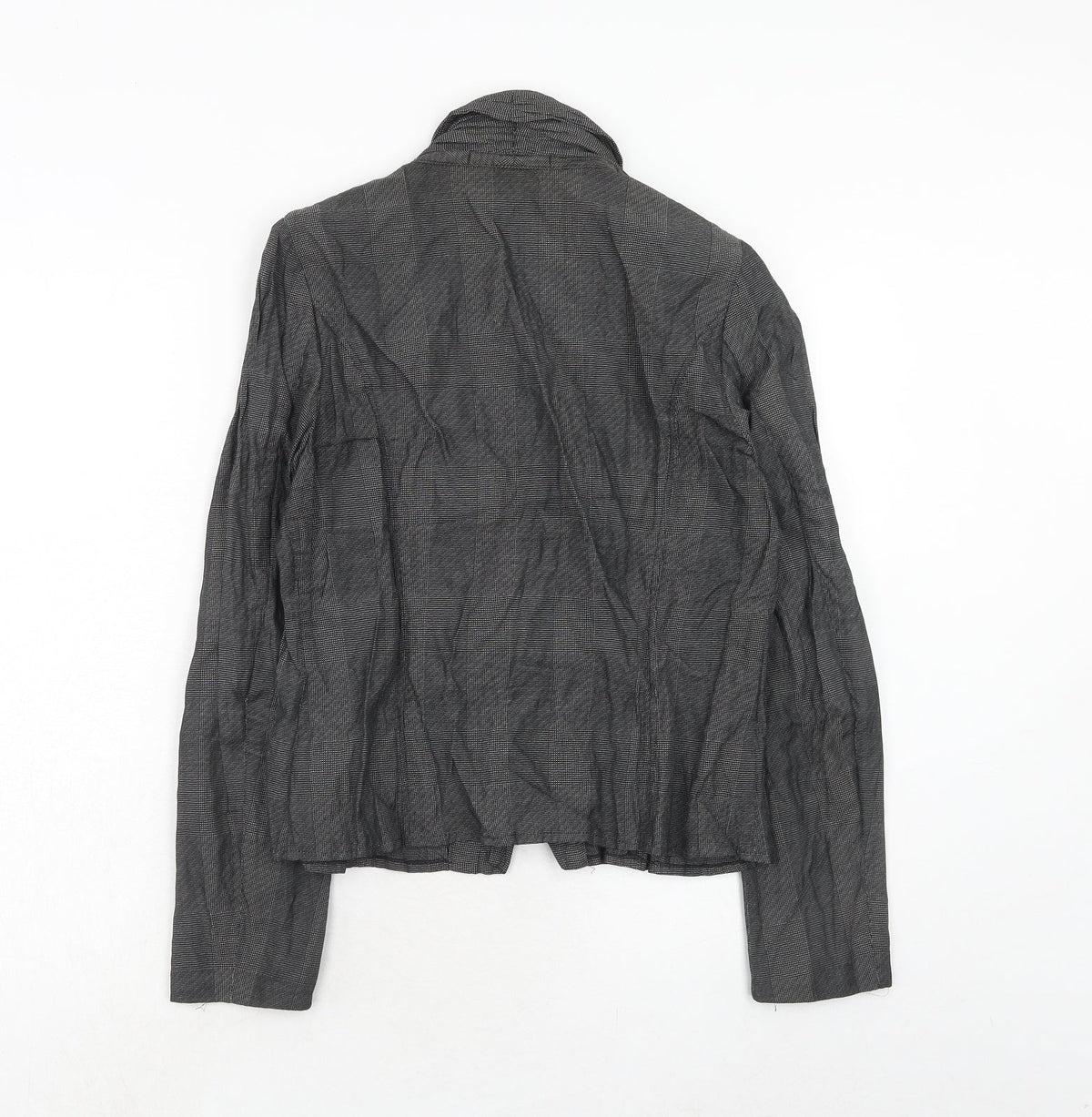 Marie Mero Womens Grey Jacket Blazer Size 12 Button