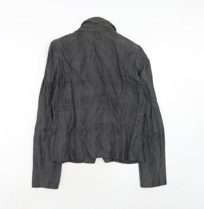 Marie Mero Womens Grey Jacket Blazer Size 12 Button