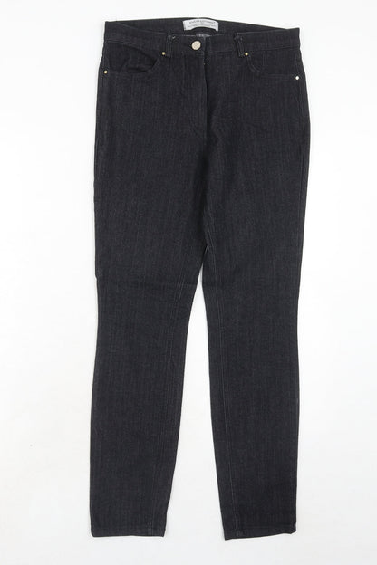 Kulclothing Womens Black Polyester Skinny Jeans Size 10 Regular Zip