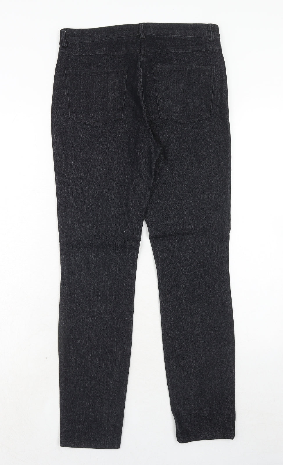 Kulclothing Womens Black Polyester Skinny Jeans Size 10 Regular Zip