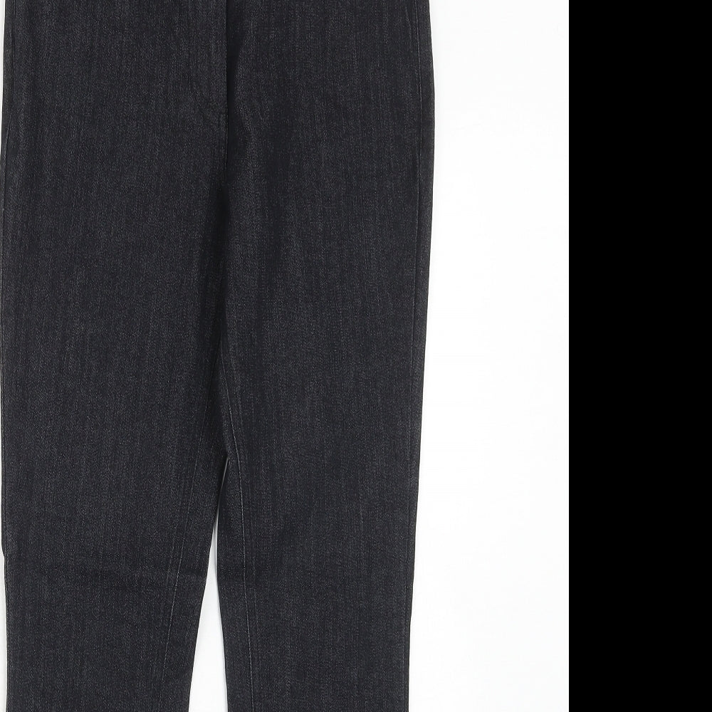 Kulclothing Womens Black Polyester Skinny Jeans Size 10 Regular Zip