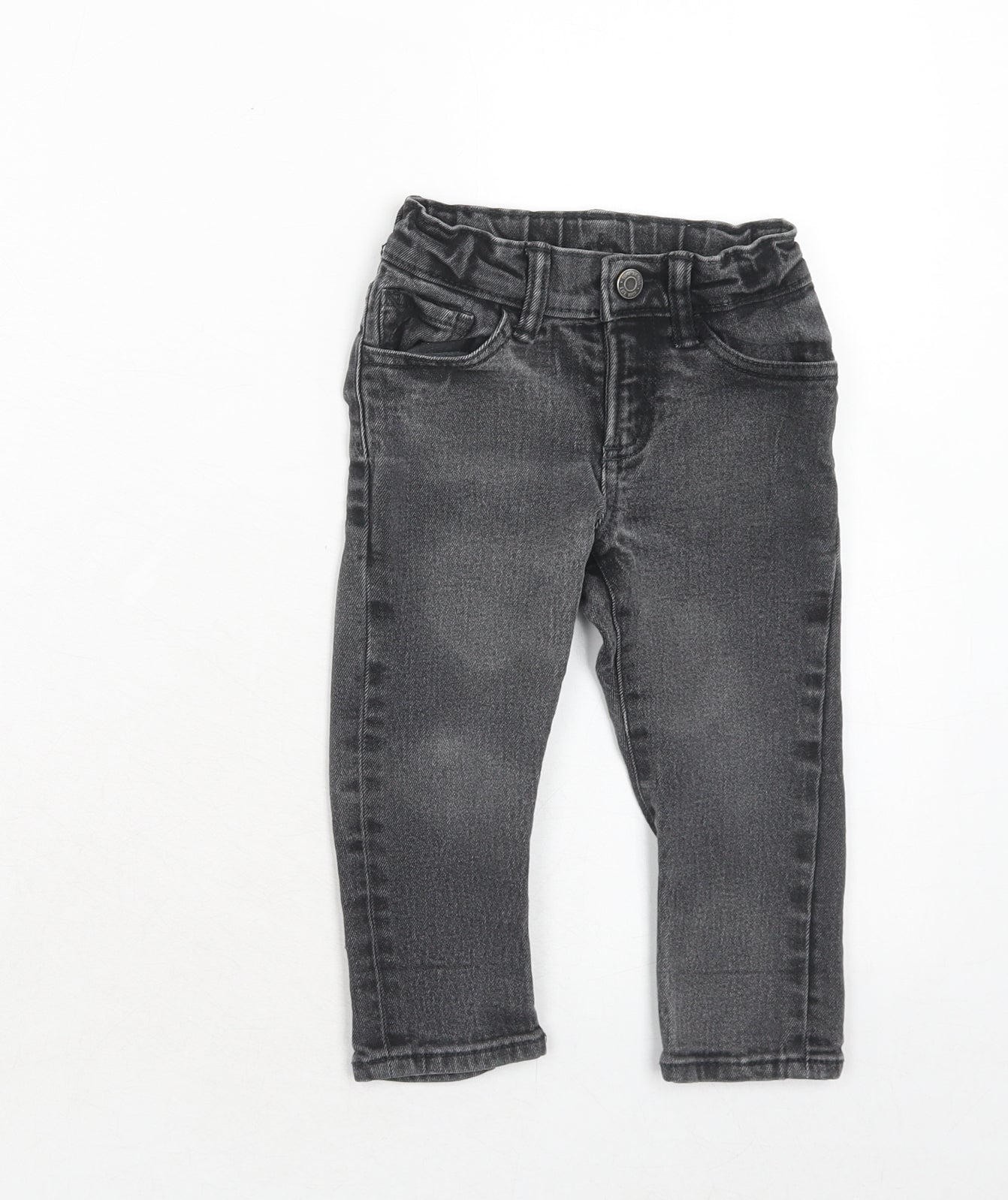 Gap Boys Grey Cotton Skinny Jeans Size 2 Years Regular Button
