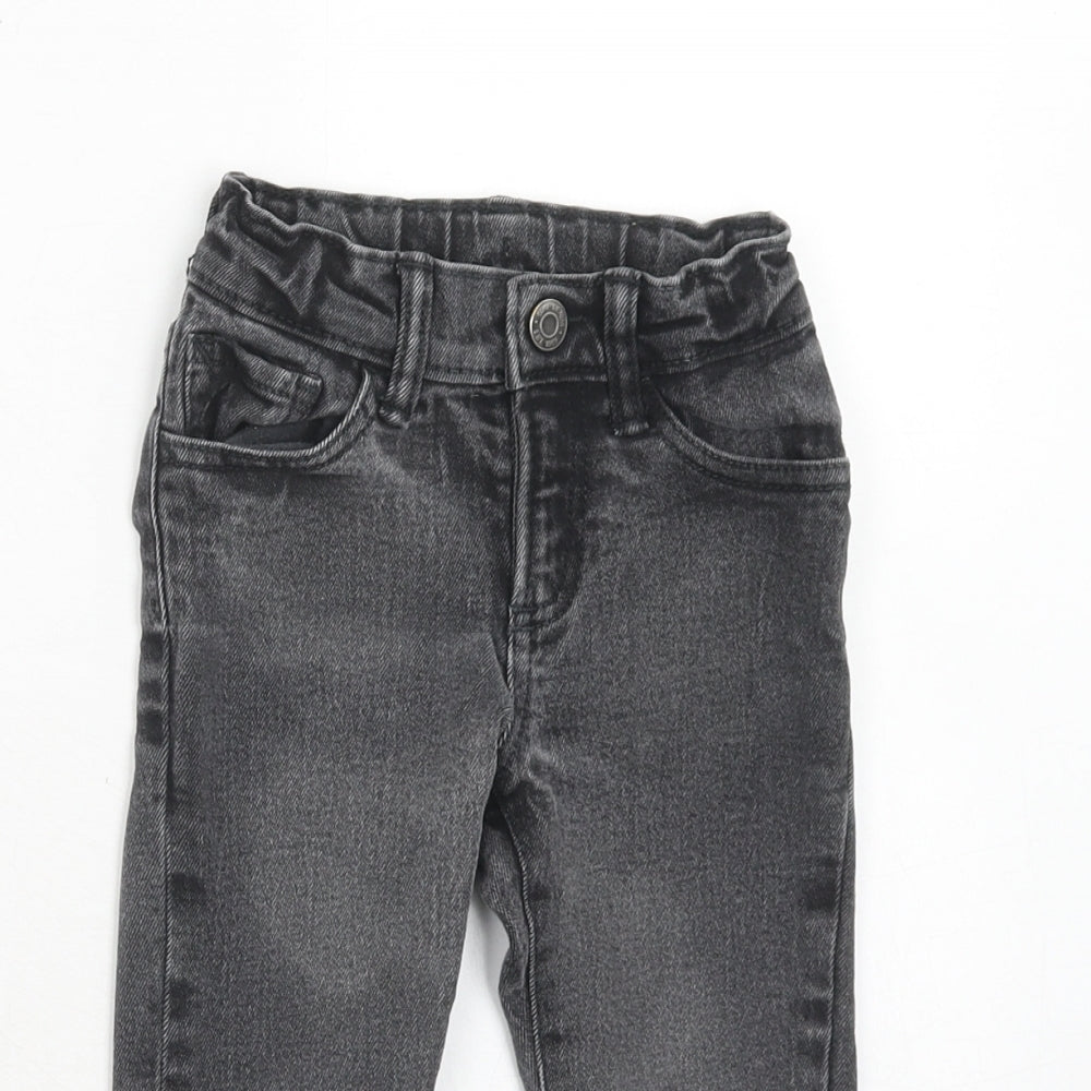 Gap Boys Grey Cotton Skinny Jeans Size 2 Years Regular Button