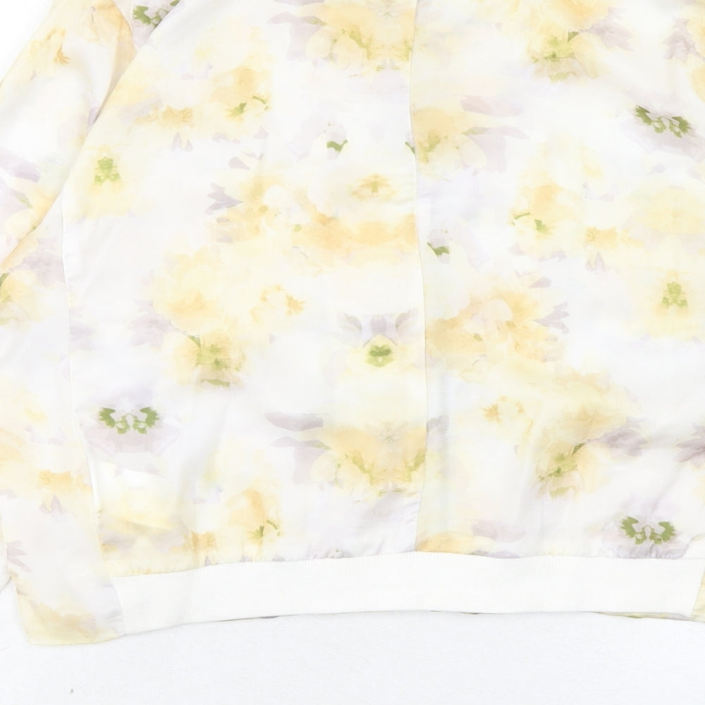 Womens UK Size 12 Golddigga Yellow Bomber Jacket