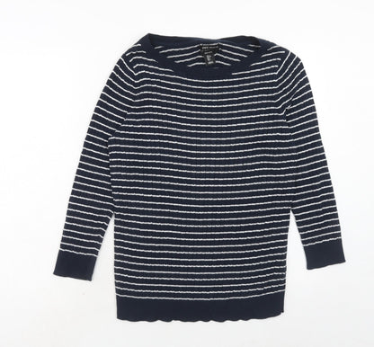 Womens UK Size L Jones New York Blue Pullover Jumper