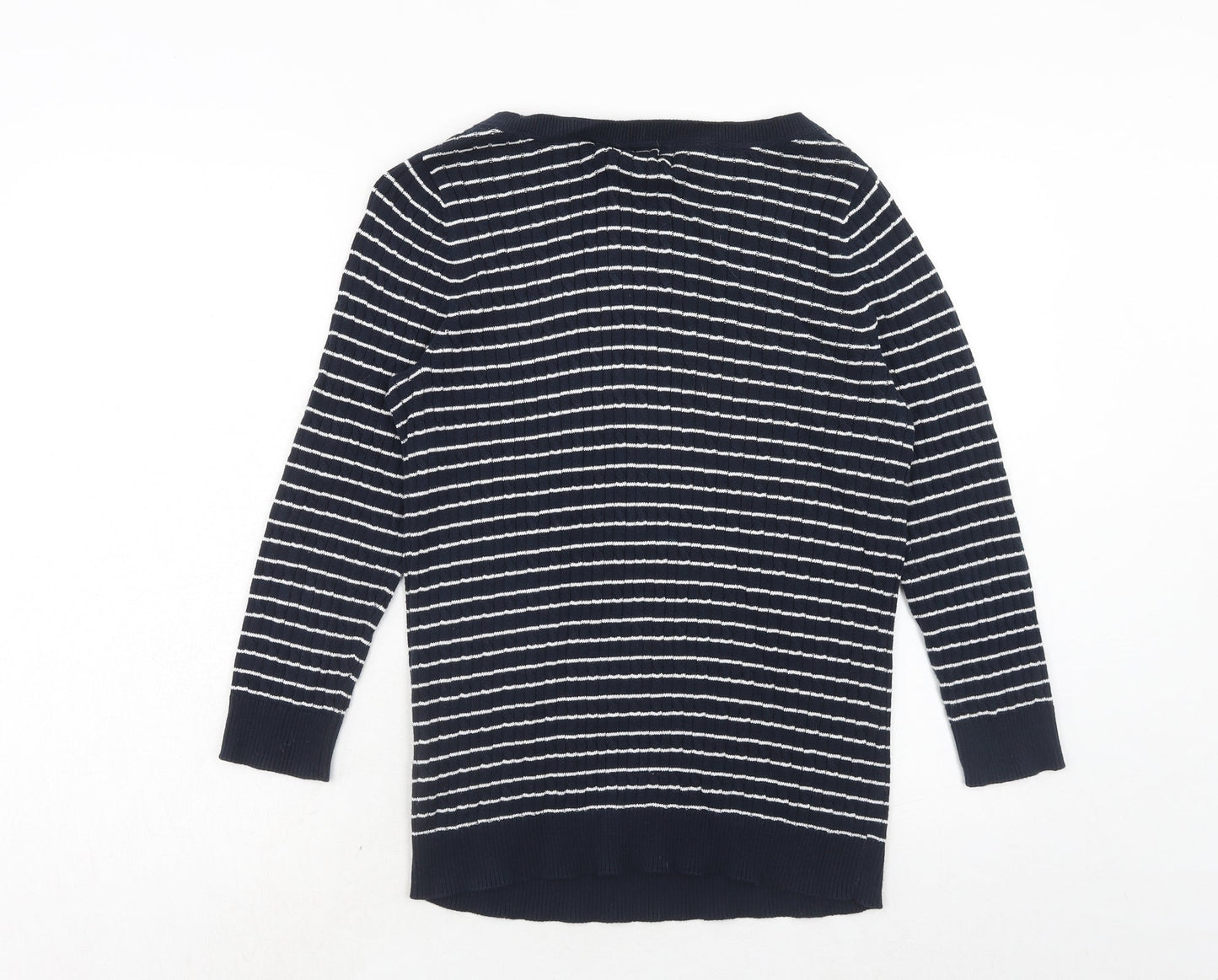 Womens UK Size L Jones New York Blue Pullover Jumper