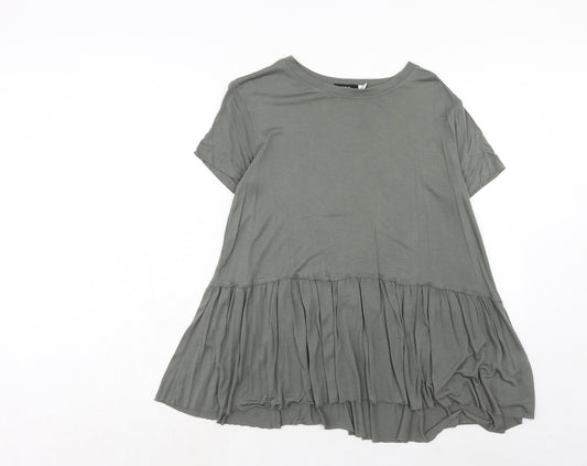 BDG Womens Green Modal Basic T-Shirt Size S Boat Neck