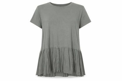 Womens UK Size S BDG Green Basic T-Shirt