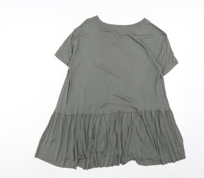 BDG Womens Green Modal Basic T-Shirt Size S Boat Neck