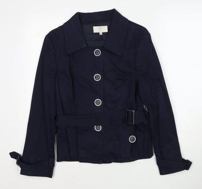 Country Casuals Womens Blue Jacket Size 14 Button